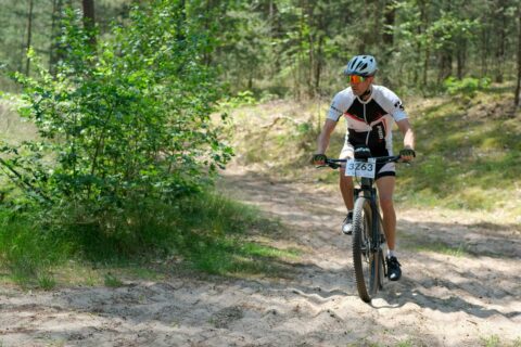 Cyclocross in forest