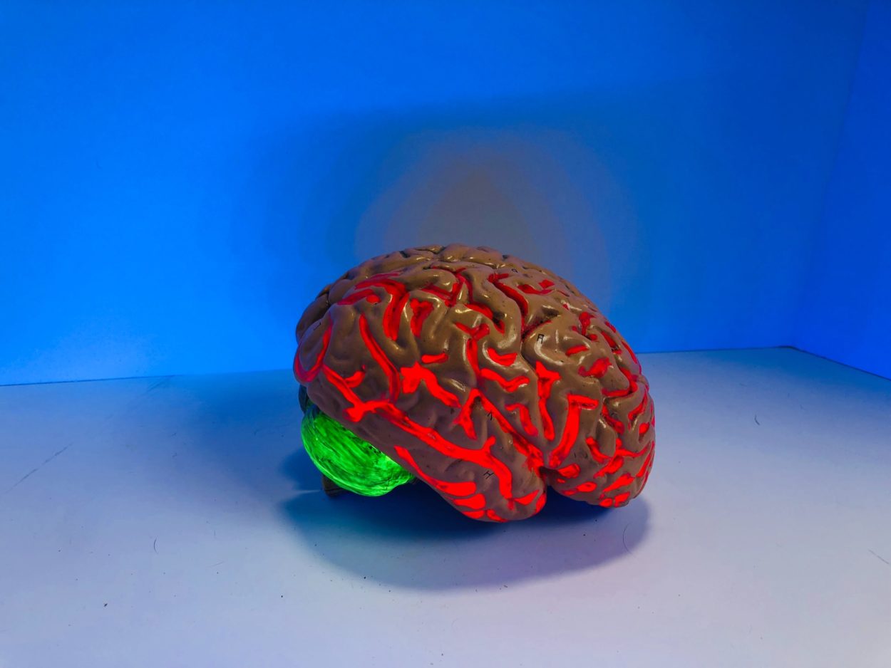 Glowing Brain Graphic for Recovery Mindset