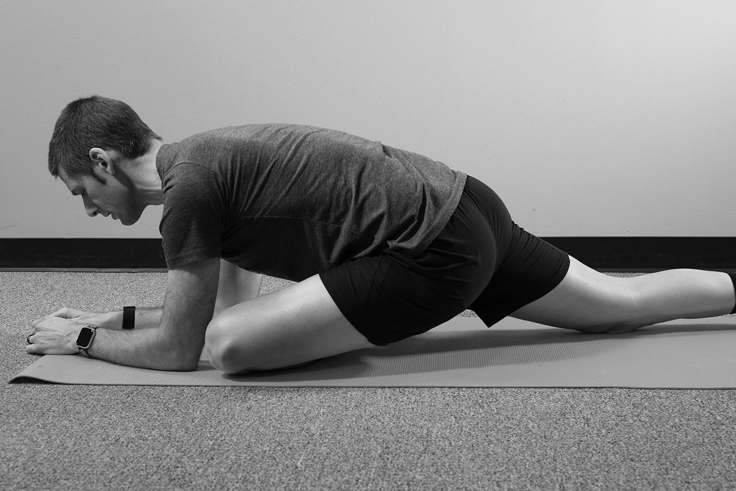 pigeon stretch knee exercise stretching injury prevention Ryan Kohler