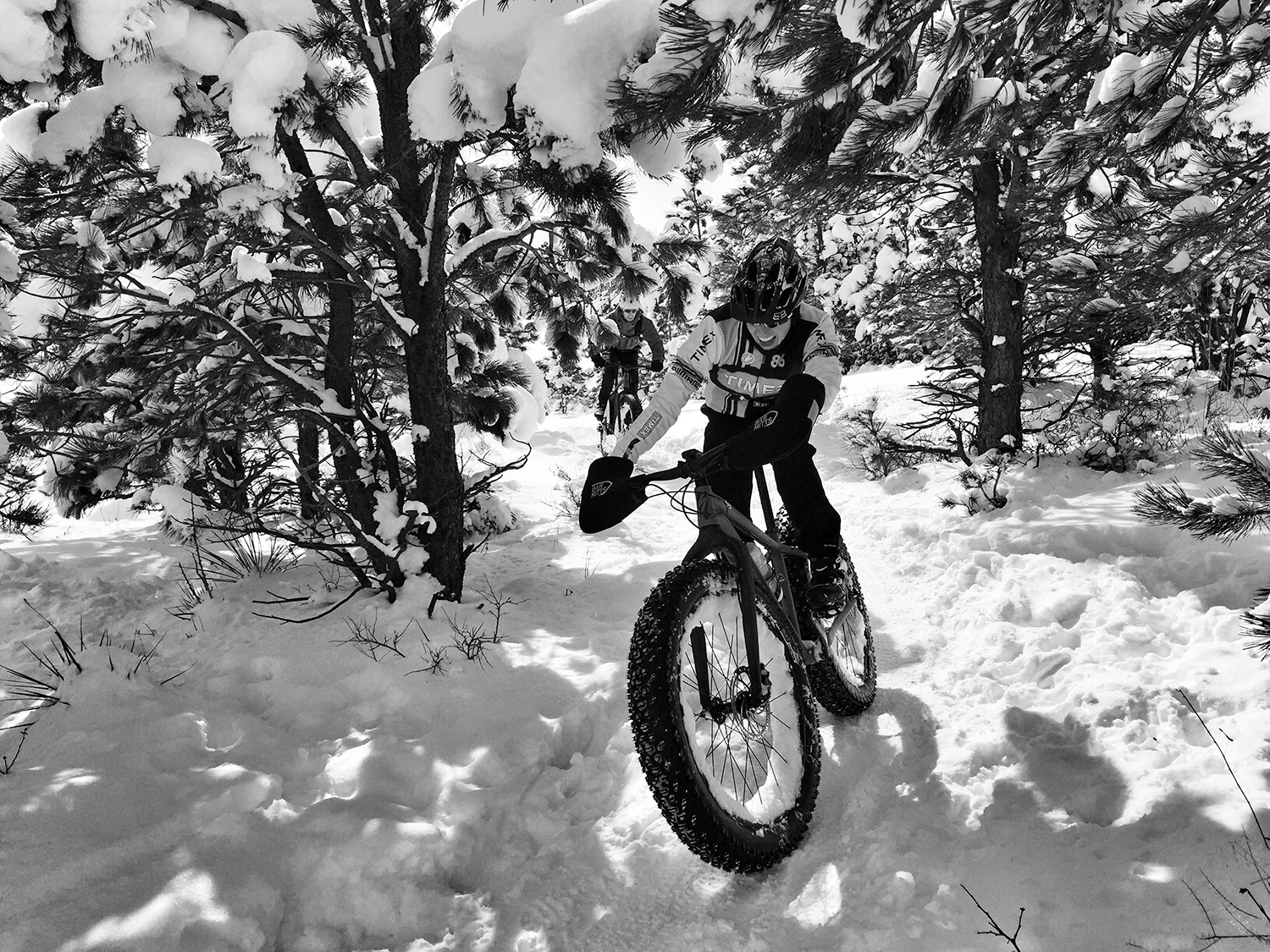 Fat bike in the snow