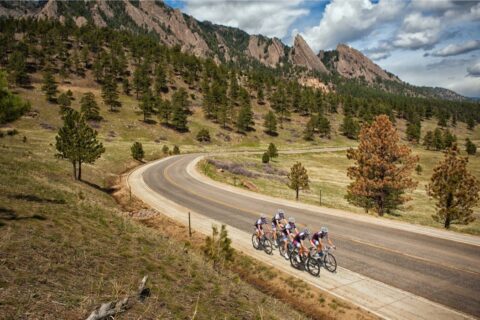 Colby Pearce on a group bike ride