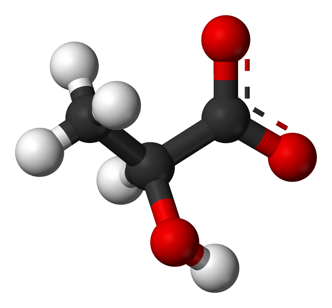 lactate molecule lactic acid