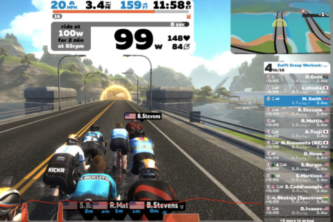 Zwift racing power test