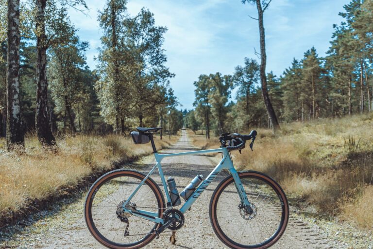 bike on gravel road