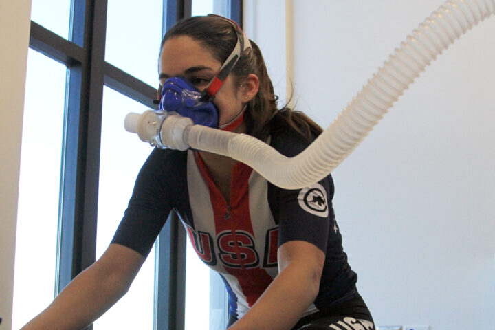 VO2max test with Erica Clevenger
