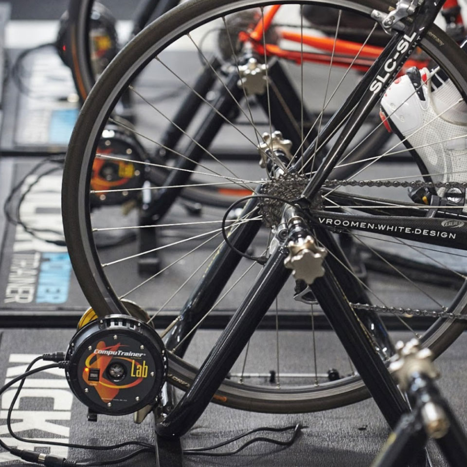 Fast Talk Labs indoor cycling on a Computrainer smart trainer