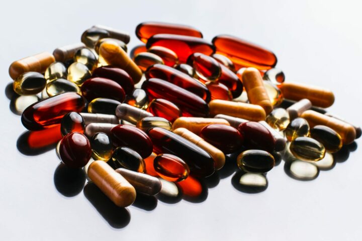 supplement pills and capsules.