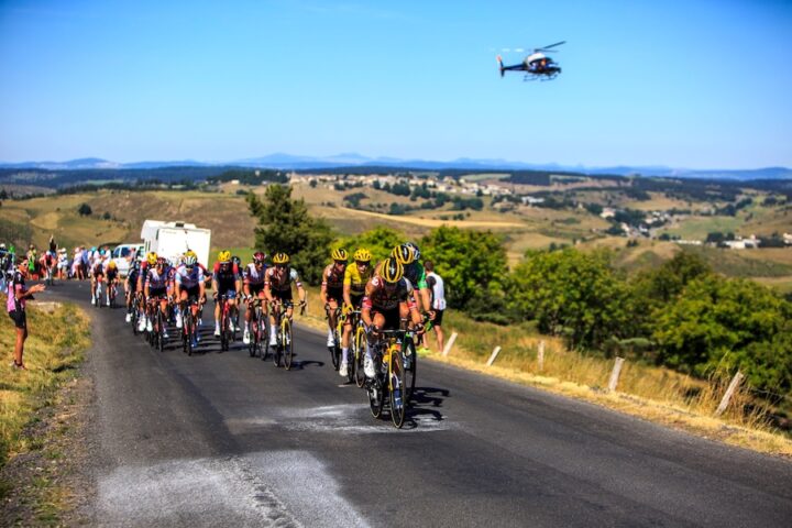 Grandrieu, France-July 16, 2022: Team,Jumbo Visma Riding