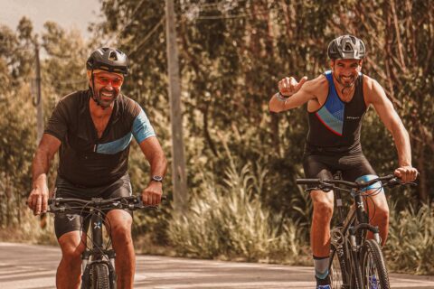cycling buddies on a ride