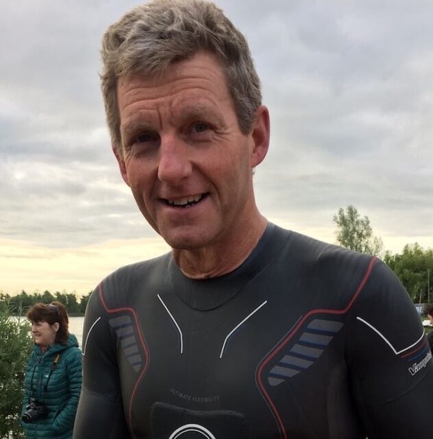 photo of Coach Rob Griffiths at a triathlon race