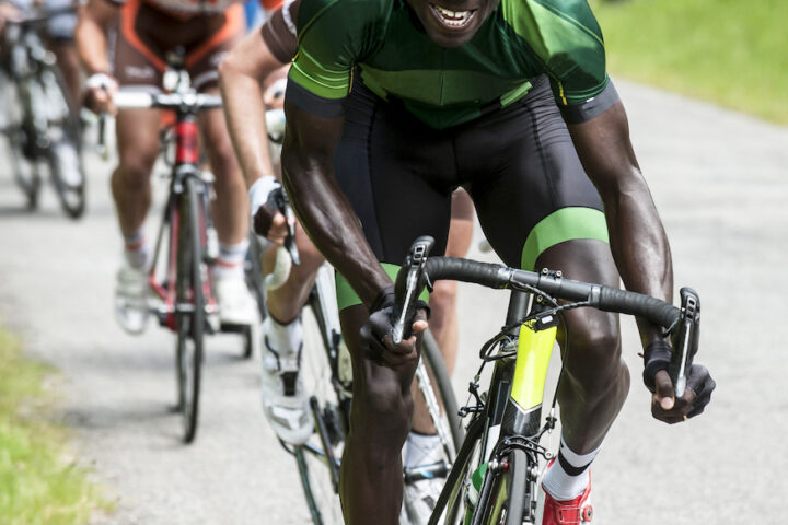 cyclist racing