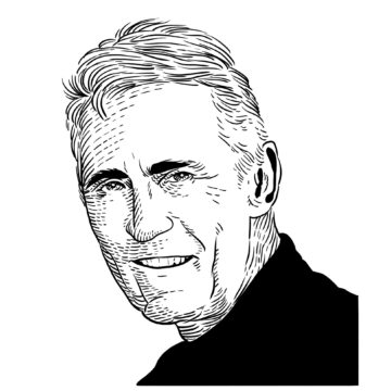 Line drawing of Joe Friel headshot