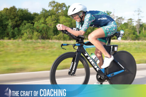 The Craft of Coaching Module 11: Coaching Masters Athletes - Dede Griesbauer professional triathlete on a triathlon time trial bike