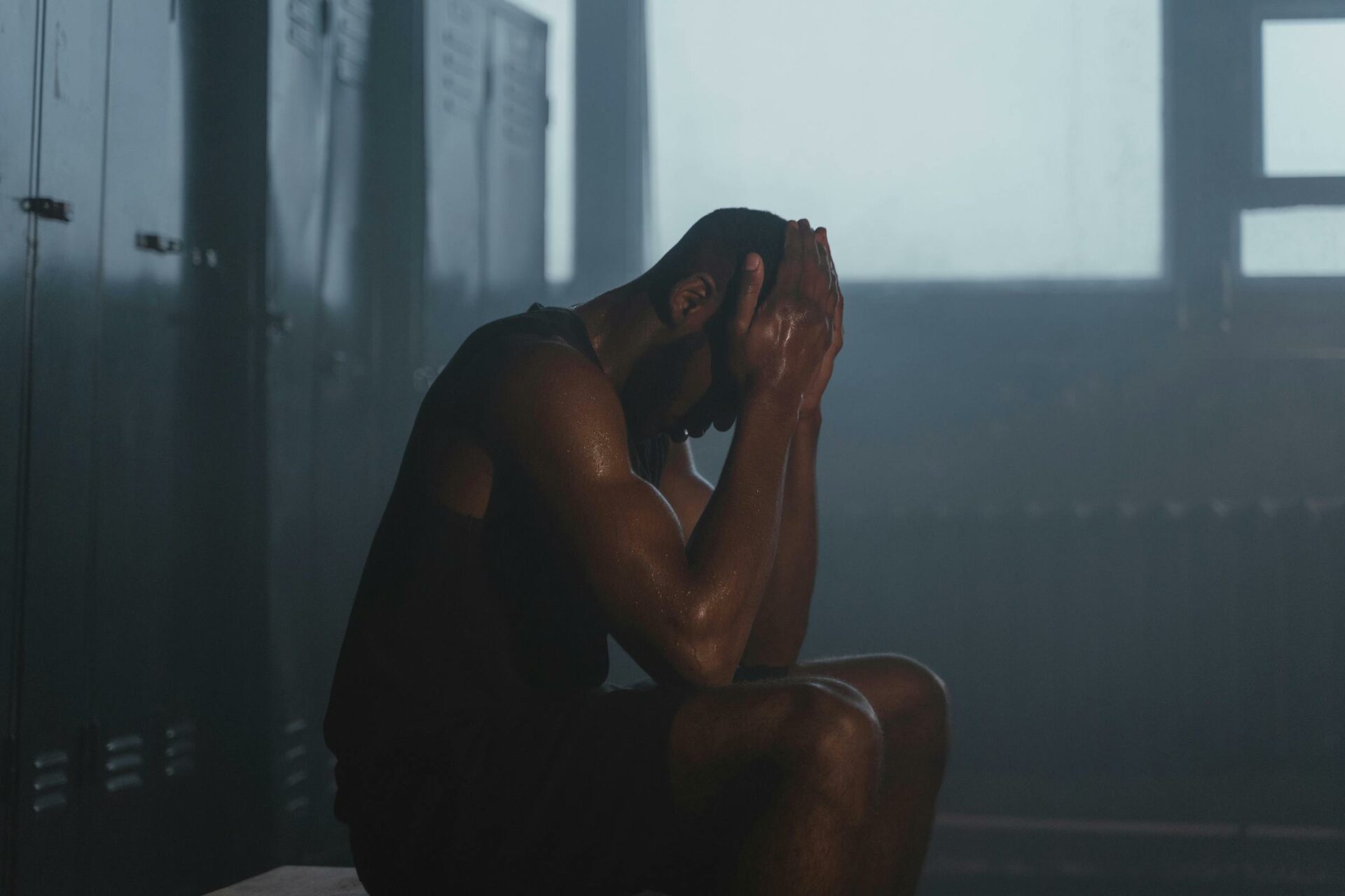 Distraught man
