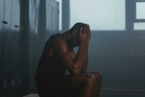 Distraught man