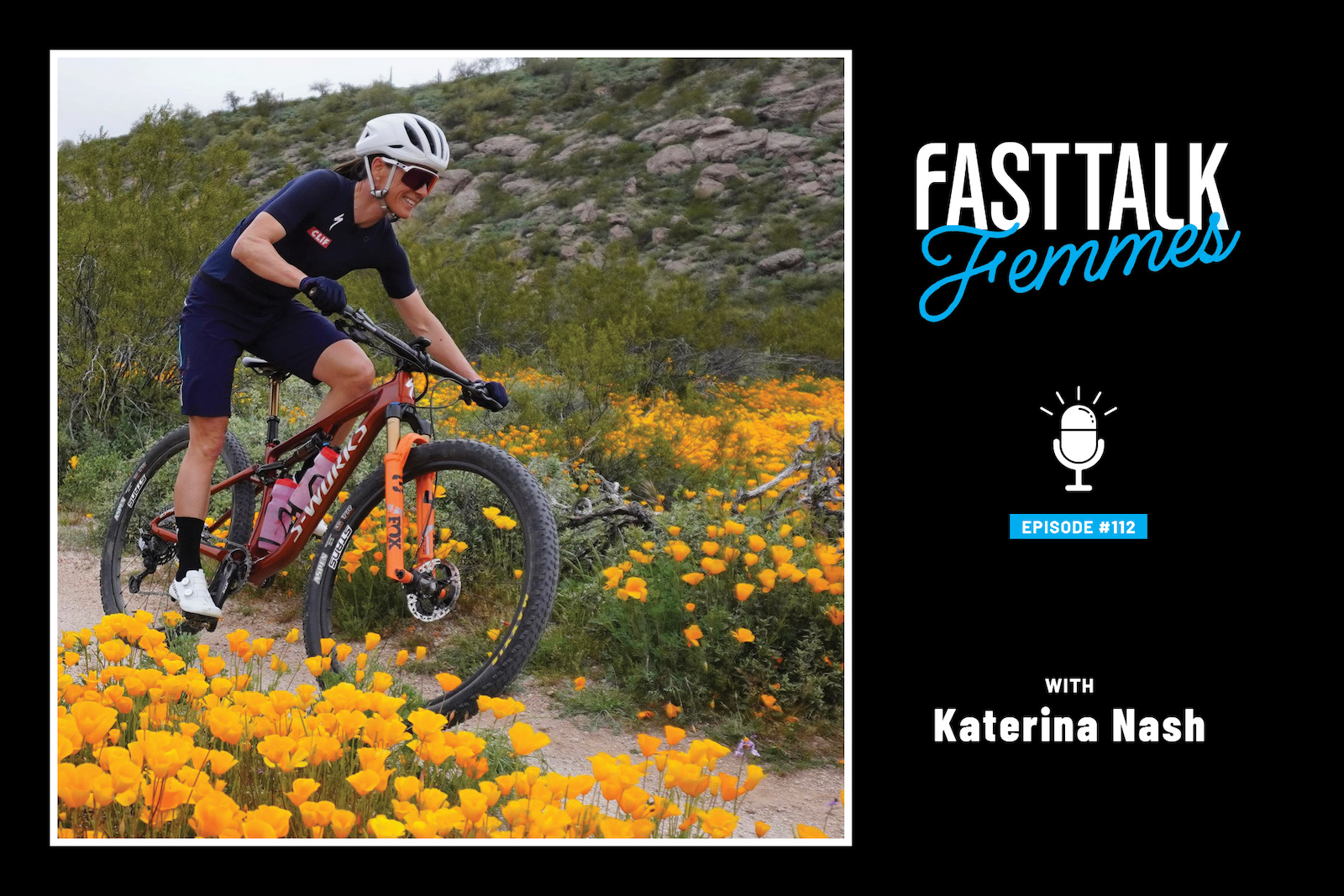 Katerina Nash riding her bike - Fast Talk Femmes