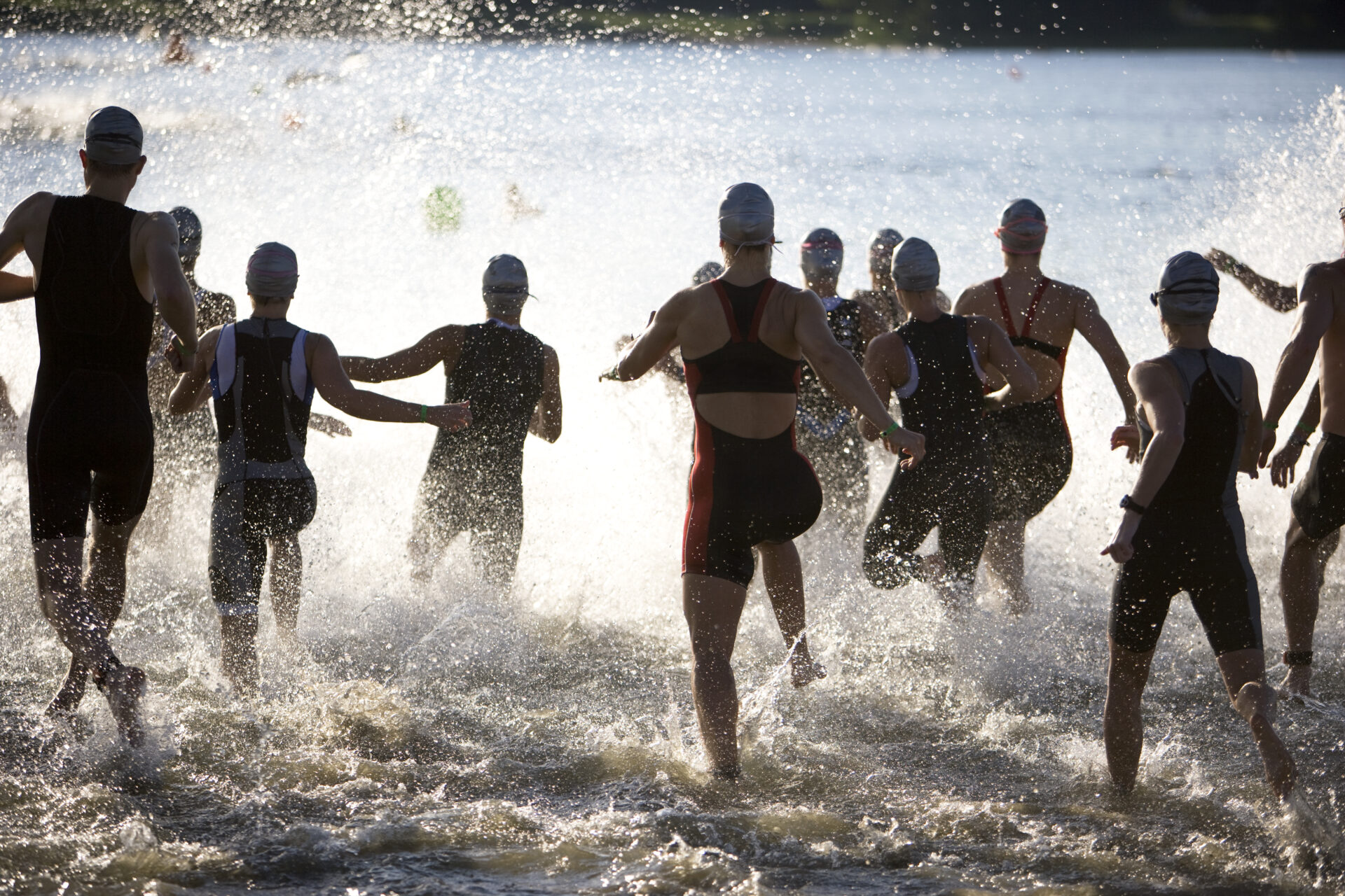 photo of female triathletes at race state