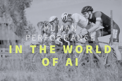 Human performance in the world of AI title card